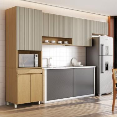 Imagem de Cozinha Completa 4 Peças 9 Portas 1 Gavetas Carvalho-greige