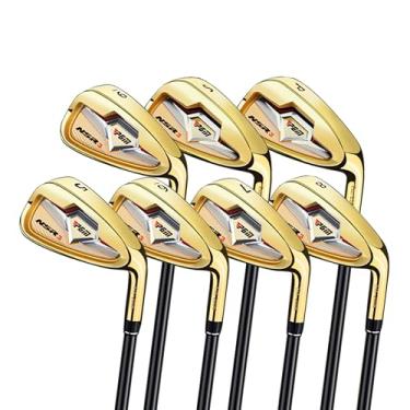 Imagem de PGM Conjunto de ferro de golfe NSR III Golf Clubs com eixos de grafite para golfistas destros - S Flex