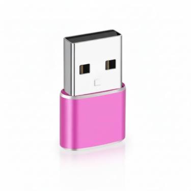Imagem de Adaptador USB Tipo C para USB Comum (Tipo A), Carregamento Rápido 30W, OTG Plug, Compatível com iPhone 11 12 13 14 Pro Max, Android, Carro, Power Bank, Transferência de Dados (Rosa)
