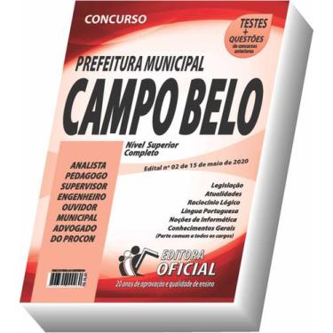 Imagem de Apostila Campo Belo - Nível Superior - Edital 2 - Curso oficial