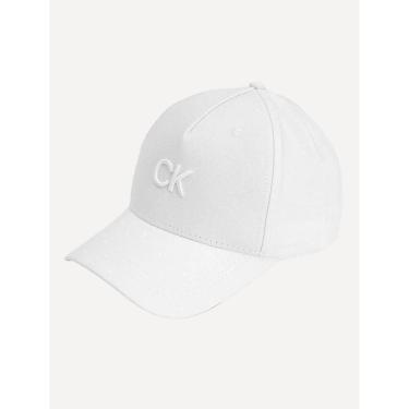 Imagem de Boné Calvin Klein Masculino 5 Gomos CK Bordado Branco-Masculino