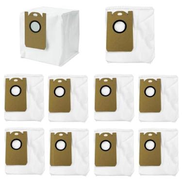 Imagem de Pacote com 10 peças de reposição para saco de pó adequadas para aspirador Laresar L6 Pro, Laresar L6 Nex, AIRROBO T10+, Honiture Q6 Pro, Neabot NOMO N2