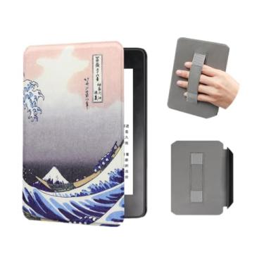 Imagem de Akacy Capa com estampa pintada com alça para Kindle Paperwhite de 6,8 polegadas 11ª geração lançada em 2021 (Modelo: M2L3EK) com função automática de despertar/dormir/à prova d'água (32)