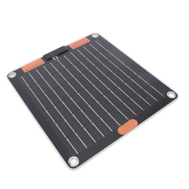 Imagem de LiebeWH Carregador Solar Portátil 10W Com Portas Duplas TYPE C Monocristalinas para Atividades Ao Ar Livre, Acampamento, Mochila