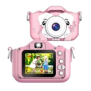 Imagem de Camera Infantil Digital Tira Foto De Verdad Filmadora Infantil Mini Maquina Fotografica Fotografa E Filma (Rosa[Com capa protetora])