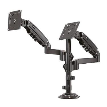 Imagem de Suporte de Mesa Ajustavel com Pistao a Gas Para 2 Monitores PIX, 17" à