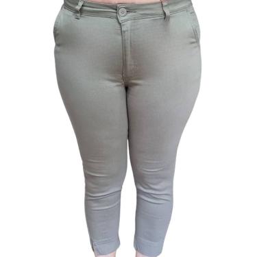 Imagem de Calça Feminina Cigarrete Semi Social Caqui Premium