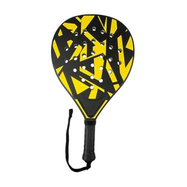 Imagem de menolana Raquete de Padel, Raquete de Tênis, Treinamento de Potência, Núcleo EPE para Iniciantes, Ideal para Parques, Homens e Mulheres, Uso Indoor, Escolas e, Preto E Amarelo