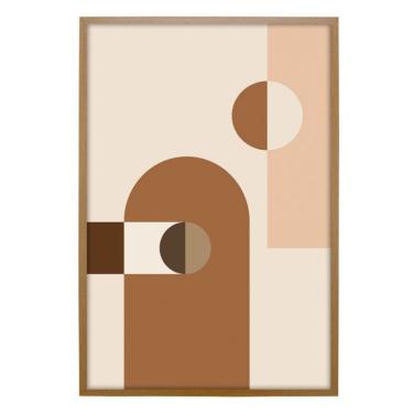 Imagem de Quadro Abstrato Geo II sem Vidro Colorido 50x70 cm