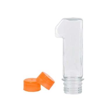 Imagem de Kit 50 Tubetes Número 1 Para Personalizar Laranja - Belas cores