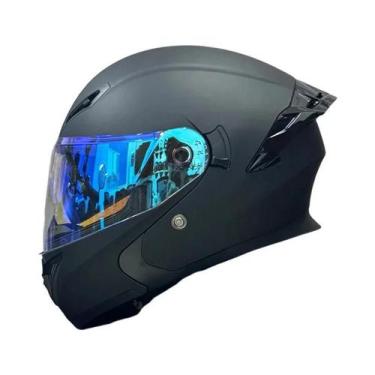 Imagem de Capacete De Motocicleta Unissex Aprovado Pelo DOT Com Visor Duplo Prot