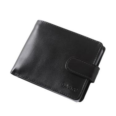 Imagem de Carteira Masculina Couro Legítimo Botão Cnh Rg M.Art 37 M1