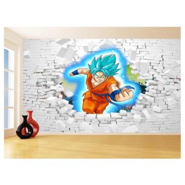 Imagem de Papel De Parede 3D Dragon Ball Goku Vegeta Anime 3,5M Dbz69 - Você Dec