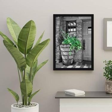 Imagem de Quadro Fotografia Vaso Com Plantas 24X18Cm - Com Vidro - Quadros On-Li