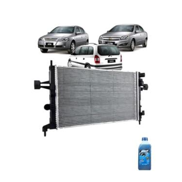Imagem de Kit Radiador GM Astra Vectra 09> + Aditivo Radiador Visconde RV Cool Azul