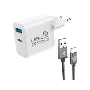 Imagem de Cabo Symetric Tipo C / USB-A e Carregador Turbo - Gshield