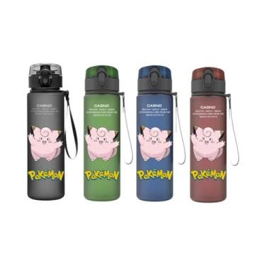 Imagem de Garrafa De Água Plástica De 560ML Pokémon Pikachu Squirtle Bulbasaur, 