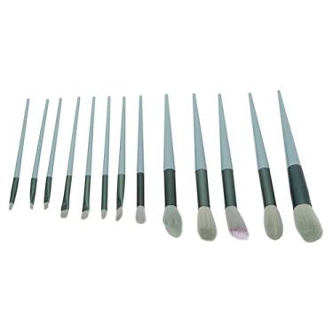 Imagem de Yinhing Conjunto Completo de Pincéis de Maquiagem Com 13 Peças, Sombra de Olho Premium, pó, Blush, Uma Elegante Coleção de Pincéis Cosméticos para Aplicação de Maquiagem (Verde)