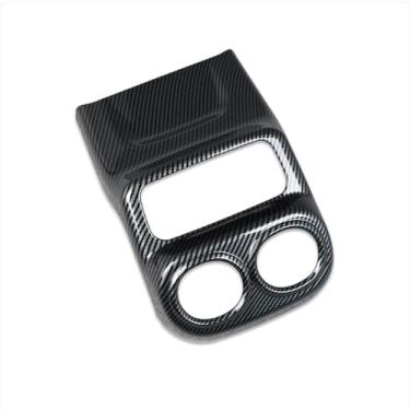 Imagem de RQING Para Mercedes-Benz Novo GLC GLC300 X254 2023 2024 2025 2026 Interior Assento Traseiro Ar Condicionado Tampa de Saída de Ventilação Acabamento Padrão de Fibra de Carbono