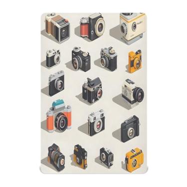 Imagem de STAYTOP Lençóis de berço com câmera para meninos e meninas, lençol com elástico para berço padrão e colchão infantil, lençol de microfibra supermacia, 99 x 68 x 12 cm