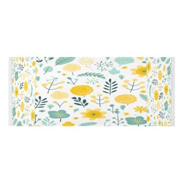 Imagem de Wassud Capas de lavadora e secadora Spring Botanicals, protetor de lavadora com sacos de armazenamento, capa de geladeira à prova de poeira com bolsos para lavanderia doméstica, cozinha, 120 x 55 cm