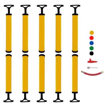 Imagem de 10 Bombas De Ar Manual P/ Inflar Boia Bexiga Upa Upa Revenda - Troya T