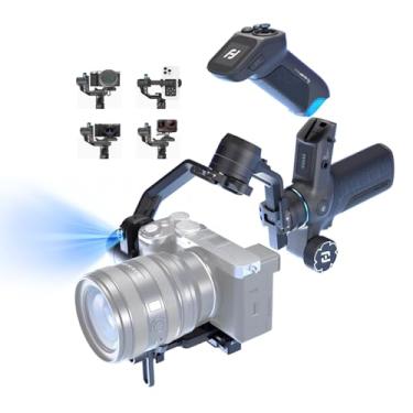 Imagem de FeiyuTech Estabilizador SCORP Mini 3 Pro Gimbal para câmera, rastreamento AI máximo de 18 metros, suspensão cardan com alça remota e suporte de resfriamento, para Sony/Canon/Nikon/Gopro/DJI Action 5