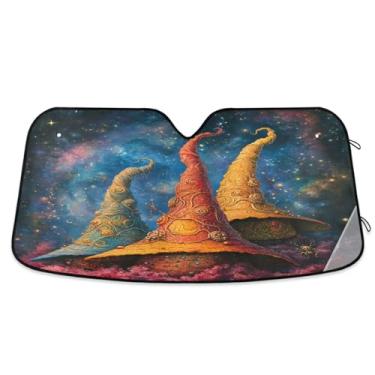 Imagem de CEBUGI Para-brisa para-sol para janela dianteira do carro, para-sol, viseira dobrável para caminhão, SUV, mantenha seu veículo fresco chapéus coloridos