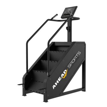 Imagem de Simulador De Escada Cardio Profissional Preto Suporta Até 200 Kg