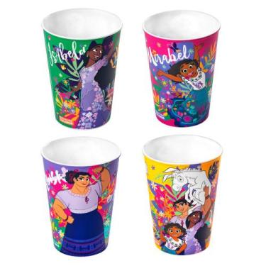 Imagem de Kit 4 Copos Encanto Estampa Mirabel Luisa e Isabela Infantil - Plasúti
