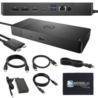 Imagem de ANYHDD UD22 - Docking Station Universal para Notebooks Dell com 10 Portas USB, 130W de Potência, HDMI, DisplayPort e USB-C, Preto
