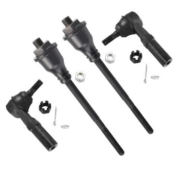 Imagem de ASUPRICOS Kit de direção frontal extremidade interna e externa para Chevy Silverado GMC Sierra Yukon XL Suburban Avalanche 2500 3500 HD Hummer H2 Substituição