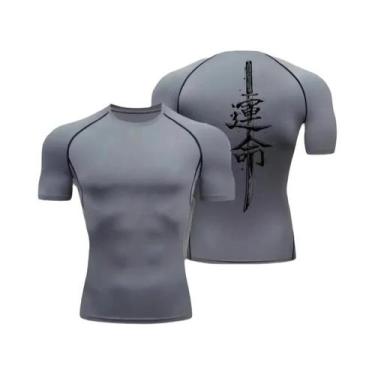 Imagem de Camiseta De Compressão Masculina De Secagem Rápida Para Fitness, 8 Cor