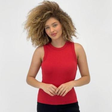 Imagem de Blusa Hering Regata Básica Canelada Feminina-Feminino