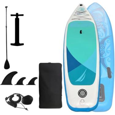 Imagem de Prancha Stand Up Paddle Inflavel Pranchao Remada Remo Surf Praia Rio Mar Leash Tornozelo Verao Mochila