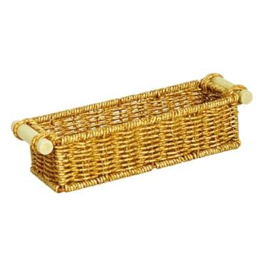 Imagem de Baoblaze Cesta de vime para lanches, pães e frutas, organizador de mesa multifuncional para casa, S