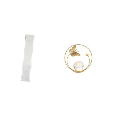 Imagem de Whtkoph Luminária de Chão com Cúpula de Vidro, Escultura para Sala de Estar, Quarto, Escritório, Corredor, Lareira, Mesa, Suporte, Estatueta Decorativa.