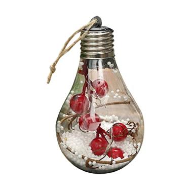 Imagem de Lâmpada de Globos Pendurada em Árvore com Corda Suspensão LED DIY Decoração Pingente para Casa Inverno Festa Férias Presente