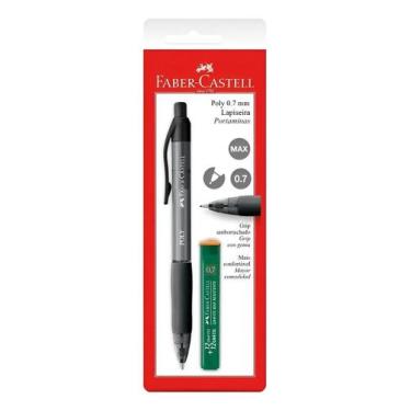 Imagem de Kit lapiseira + grafite Faber Castell 0.7mm poly