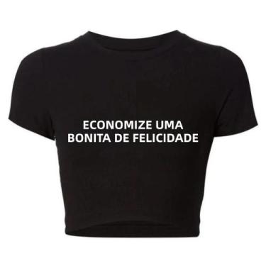 Imagem de Camiseta Cropped Feminina Y2K Grunge Goth save a Horse Ride a Cowboy V