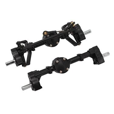 Imagem de KIMISS Conjunto de Eixo de Acionamento de Alumínio Com Eixo de Portal Dianteiro Traseiro de Plástico RC para Ajuste para Carros de Controle Remoto WPL C14 C24 1/16 - Desempenho de Atualização e