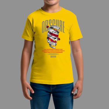 Imagem de Camisetas Infatil Básica Masculina Casual Manga Curta Gola Redonda Obs