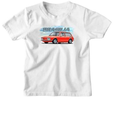Imagem de Camiseta Infantil Brasilia Classica Vermelha, 8
