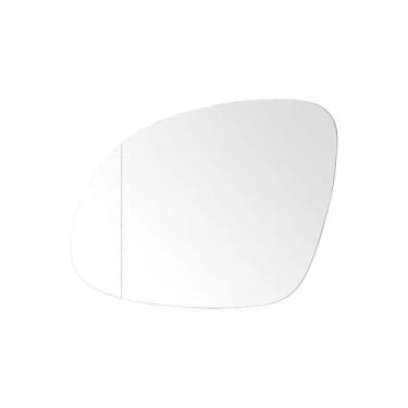 Imagem de Vidro retrovisor aquecido esquerdo direito com placa de apoio vidro aquecido compatível com VW Tiguan 2009 2010 2011 2012 2013 2014 2015 2016 2017(1pc Left)