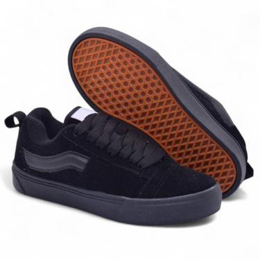 Imagem de Tênis KNU Masculino Feminino Skool StreetWear Skatista, Preto, 36