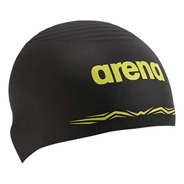 Imagem de Aprovado pela FINA, touca de natação Arena ARN-3900, unissex para competição, boné de onda Aqua Force, tamanho M, boné de silicone, forma ondulada