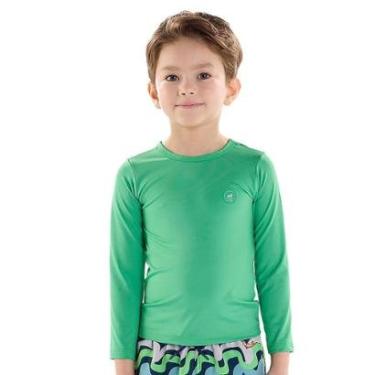 Imagem de Camiseta Praia Infantil Proteção UV Verde Kelly Up Baby-Unissex