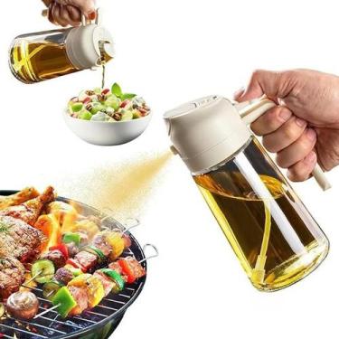 Imagem de Azeiteiro Vidro Spray 500ml Snel Home com Bico Dosador Pulverizador de