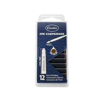Imagem de Conklin Cartuchos de refil de tinta (marrom) para caneta-tinteiro - pacote com 12