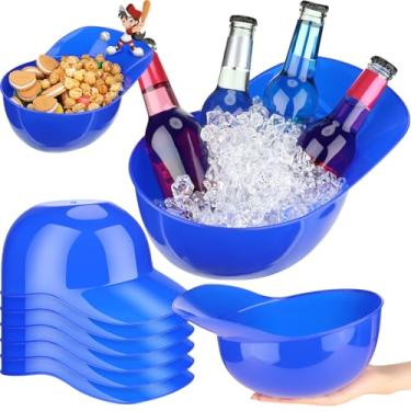 Imagem de Tanlade Capacete de beisebol grande de plástico de 2041 g, tigela, chapéus, tigelas, lanche, sorvete, sobremesa, capacete, copos, para aniversário, trabalhador, construção, pipoca, chips, lembrancinha